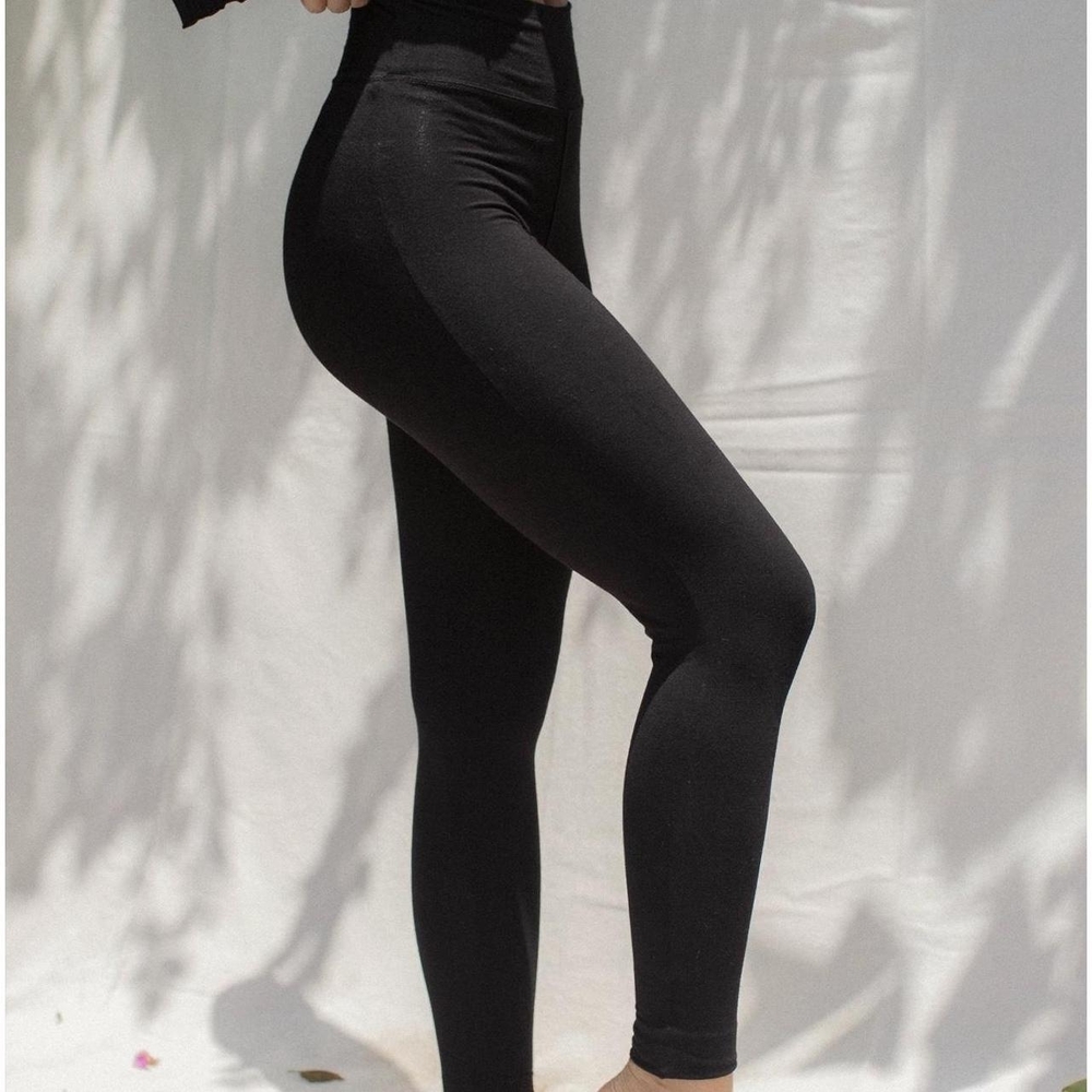 Indigo Luna Asana Black High-Waisted Leggings